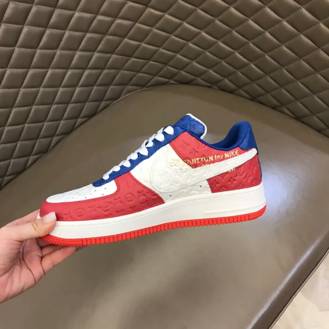 Men's shoes 💰p440 "*OUIS *UITTO*" x OFF-WHITE x Nike tripartite collaboration! Trendy and cool men's casual sports shoes with unrivaled color matching. The design idea basically continues the style of THE TEN. The Swoosh line and tongue label have a very familiar visual effect and are both fashionable and trendy! A must-have for fashionistas! The effect on your feet is absolutely stunning! Size: 38-45